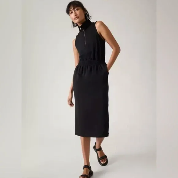 athleta dress black Athletic Dress By Athleta In Black, Size: S